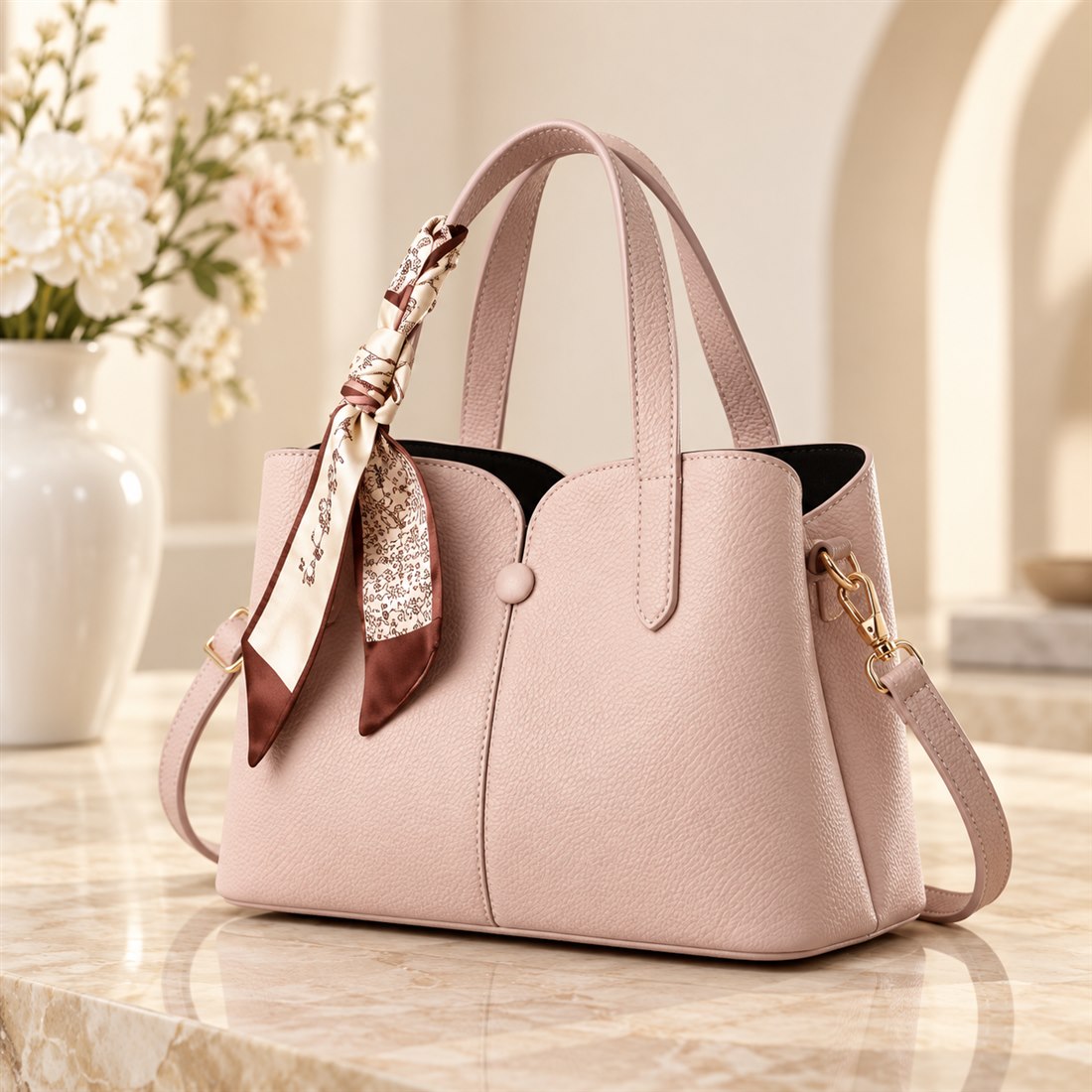 Blush, rosa con pañuelo, vista 2 de 3