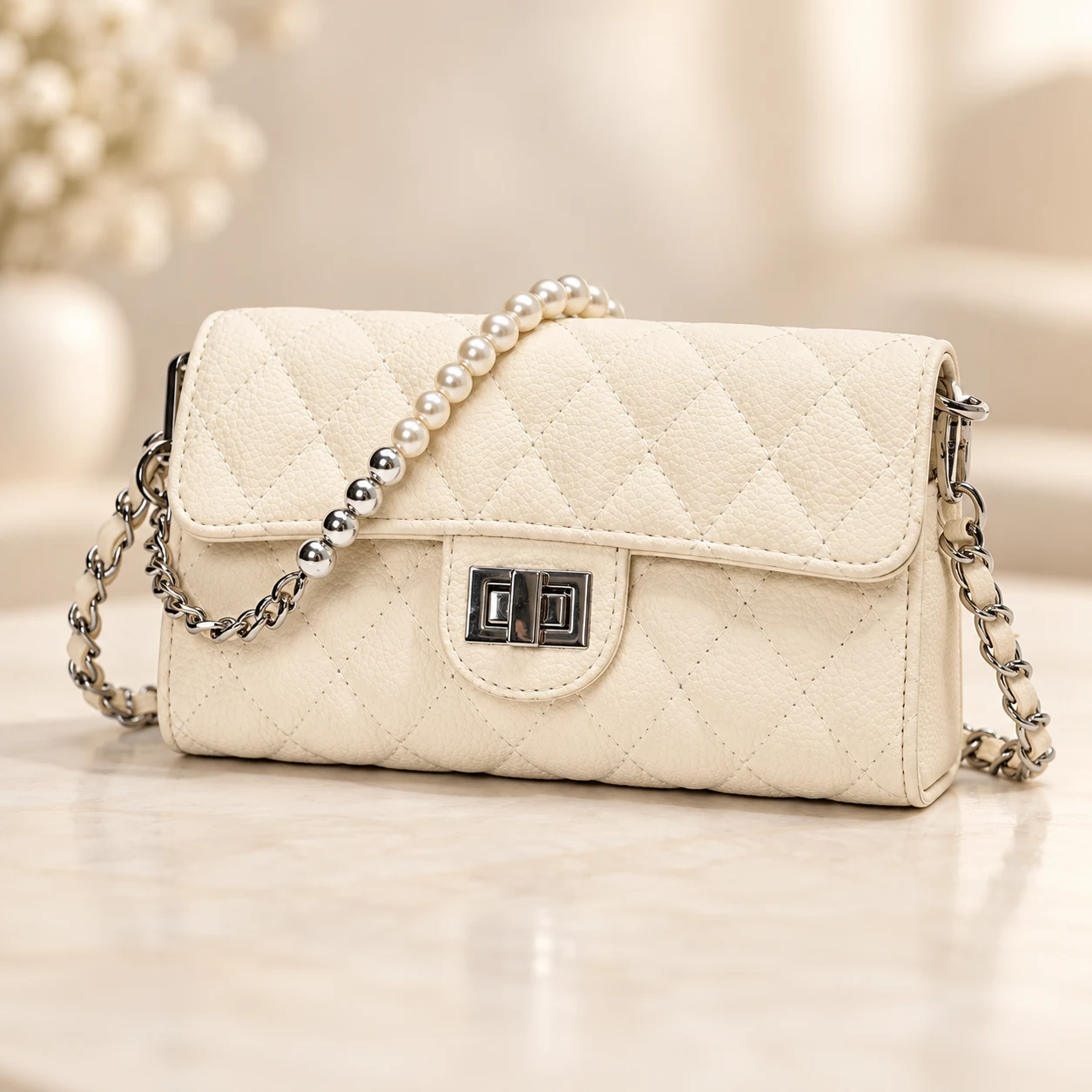 Ivory Pearl, marfil acolchado, vista 3 de 3